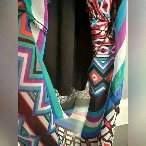 Enfocus Petite Maxi Multicolor Women's Dress (346) - Picture 7 of 11